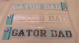 Florida Gator Gator Dad 2 x 14 Springfed Licensed die cut vinyl decals