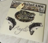 Florida Gator Camo Licensed die cut vinyl decals Features Gator Head and Two Bass