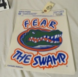 Florida Gator Fantastic Graphics  licensed die cut vinyl decal Fear the Swamp 9.5 x 12