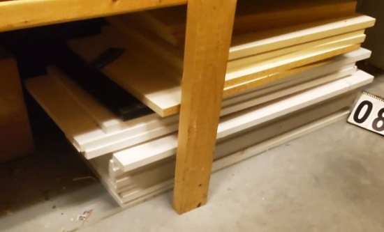 20 assorted shelves with brackets