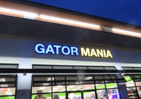 lighted open sign for window - letter light in rotation
