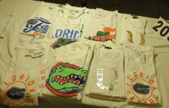 Assorted Florida Gator white ladies tees (13)L