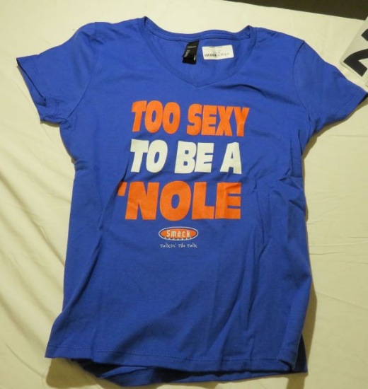 Too Sexy To Be A Nole ladies tee (10)S