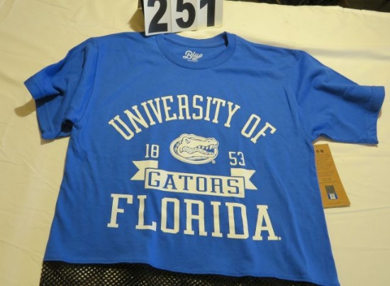 Florida Gator women's Blue84 Mesh bottom waist length t-shirt (3)S, (6)M, (1)L, (1)XL