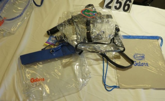Florida Gator Stadium Approved Clear bags: (1) backpack, (1) drawstring, (1) Rara tassel purse