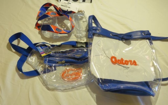 Mixed lot of Florida Gator Stadium Approved Clear Bags