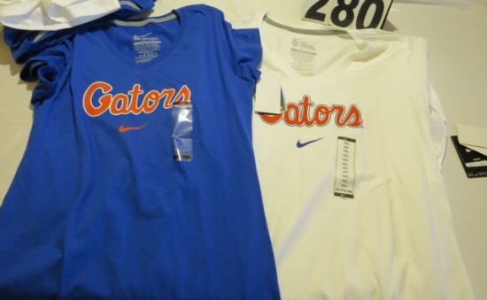 Nike Gator Script Ladies Tee White: (3)XXL and Royal: (1)L, (3)XXL