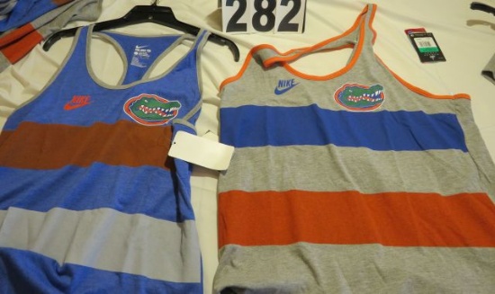 Florida Gator Women's Nike Tank Tops Royal: (4)L, (5)XL, (3)XXL, Orange: (1)L, (2)XL