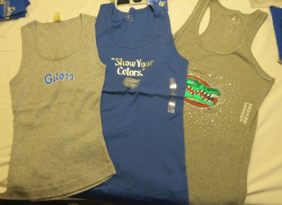 Mixed lot of Florida Gator Women's Ribbed tank tops (1)S,(2)M,(15)L,(3)XL
