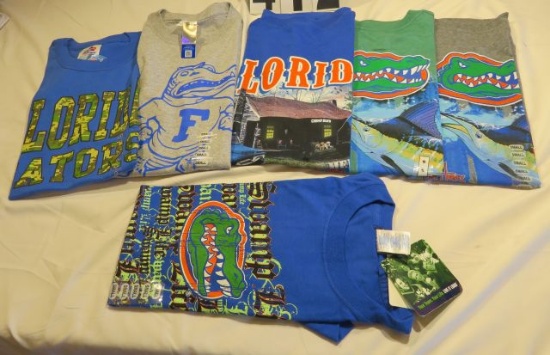 Mixed lot of assorted Florida Gator t-shirts (6)S