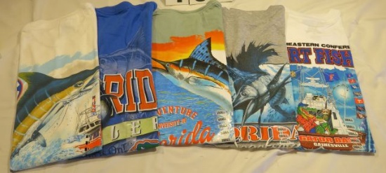 Mixed lot of Florida Gator fishing t-shirts (19)S