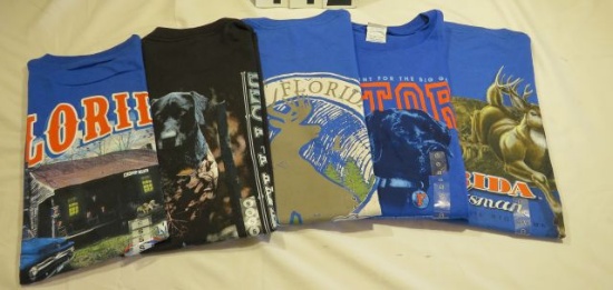 Mixed lot of Florida Gator hunting related t-shirts (14)S