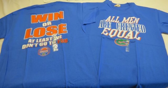 Florida Gator Win or Lose and We Are All Equal t-shirts (14)M