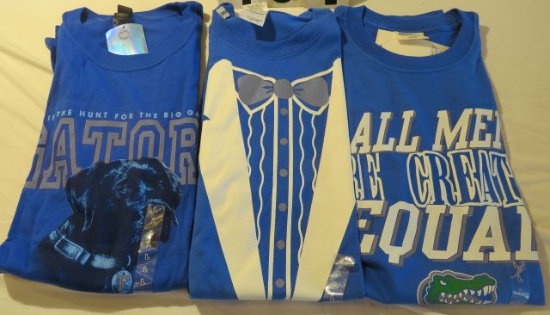 Florida Gator t-shirts assorted (3)L