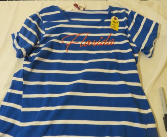 Florida UG Apparel Striped ladies top (5)s, (7)m, (4)xl