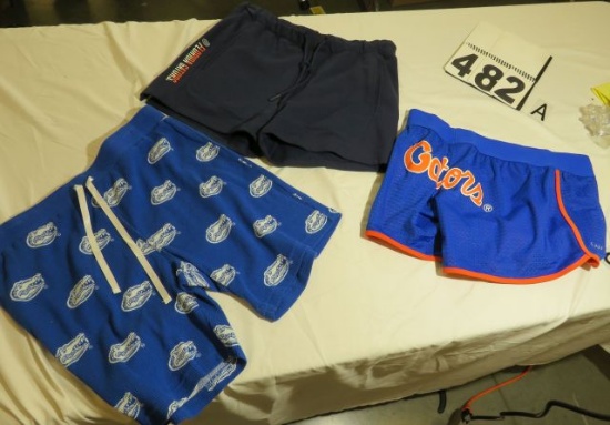 Florida Gator women's shorts with mixed design (4)XS, (3)L