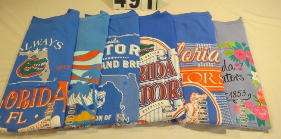 Assorted women's Gator t-shirts (6)XL