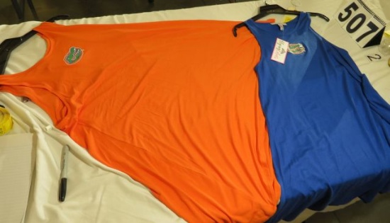 Florida Gator Ladies Tank dresses mix of blue and orange (2)XS, (9)S, (3)M, (9)L, (1)XL