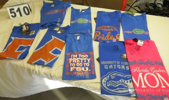Florida Gator assorted women's tees (10)XL