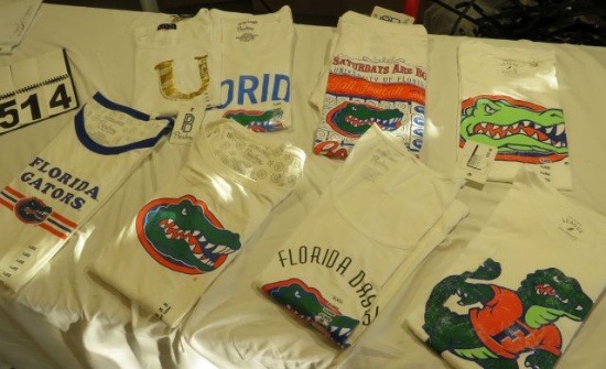 Florida Gator women's assortment of white shirts (8)XL