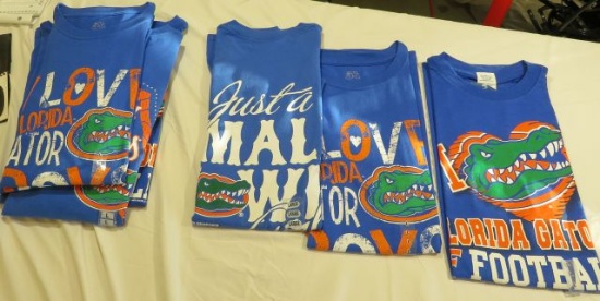 Assorted Gator women's t-shirts (8)L