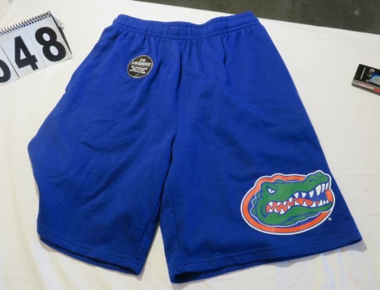 Men's "Gators" shorts (S), Blue and grey Gator shorts (L)