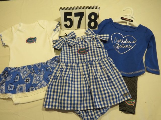 Infant Assortment Mixed, sleeveless dress Gingham, ss dress cotton, L/S 2pc set Florida Gators (3) 0