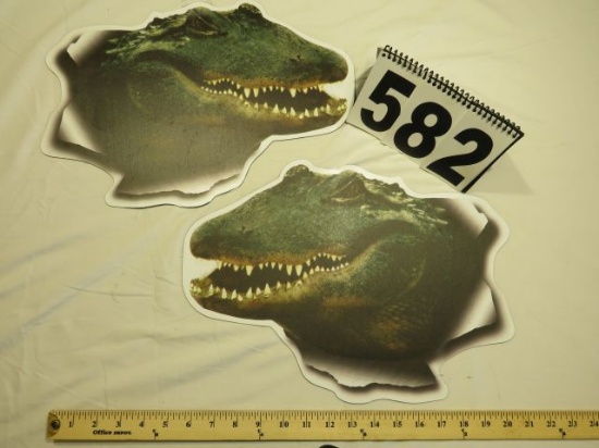 Alligator busting through magnet. (1)Right and (1)left side.