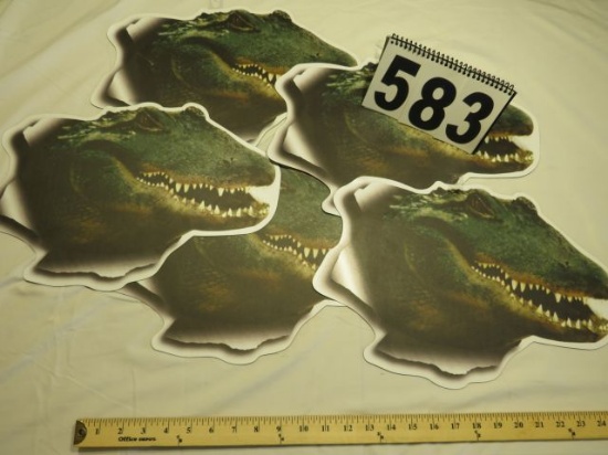 Alligator busting through magnet. (5)Right side.