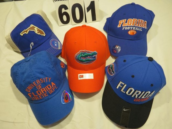 Florida Gators Assorted Hats, (2) Nike, (1) The Game, (2) TOW