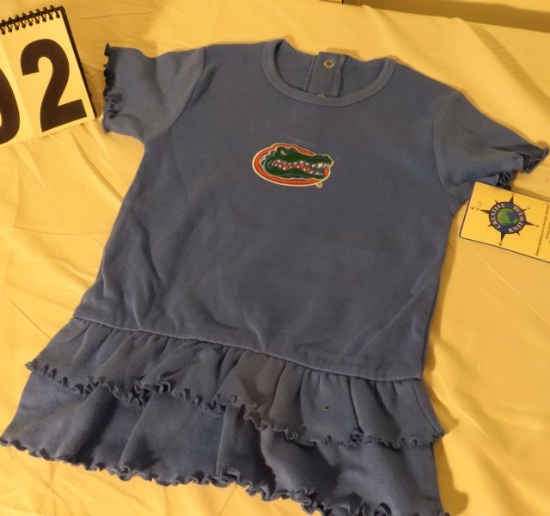 Florida Gators girls cheerleader outfits (8) 1 yr to 3 mos) (6) 3 to 6 mos (7) 6 to 9 mos (6) 12 Mos