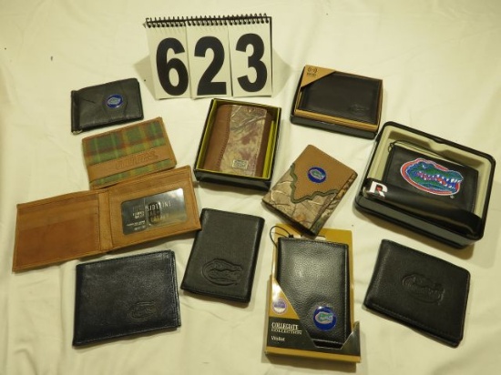 Wallets, Assorted Florida Gators, RFID, Camo, Leather,
