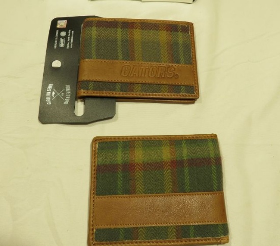 Wallets, Flannel bi-fold, Florida Gators, Genuine Leather