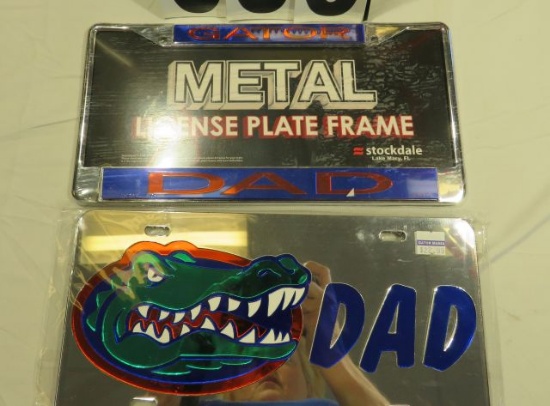 Florida Gator Dad License Plate and License Plate Frame