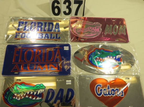 University of Florida Assorted Acrylic License Plates, Florida Gators, Car License Plates
