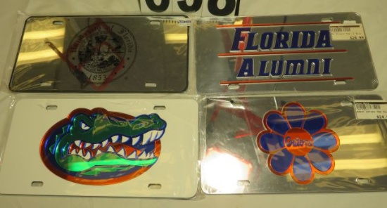 University of Florida Assorted Acrylic License Plates, Florida Gators, Car License Plates