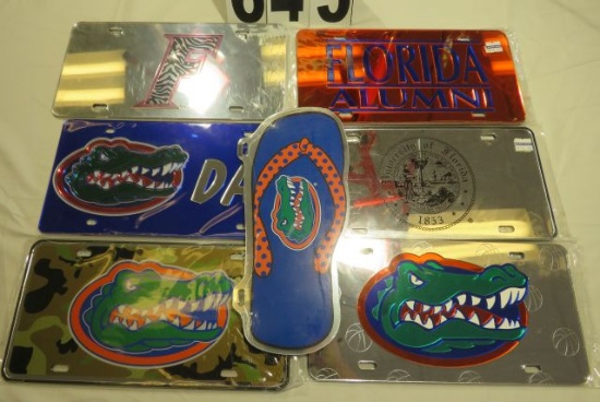Florida Gators Assorted License Plates, Car Tags, Acrylic