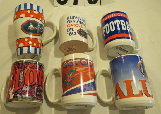 Florida Gator Assorted Mugs (3) 15oz (2) 12oz (1) 20oz