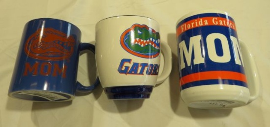 Florida Gator Assorted Mugs (2) Gator Head Mom (1) Wrapped Mom (1) Gator Head w/ Gators