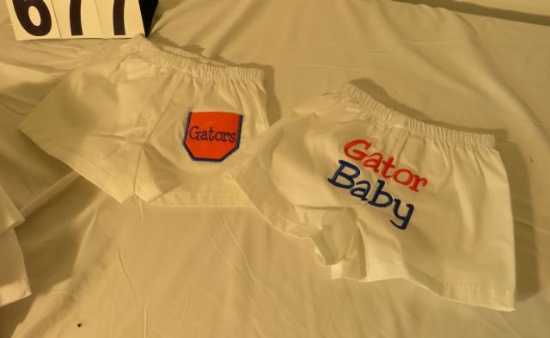 Gators baby shorts for toddlers pocket boxers (10) 0 to 6 mos (8) 6 to 12 mos (8) 12 to 18 mos