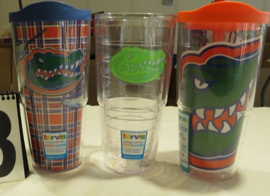 Florida Gator Assorted 24oz Tervis Tumblers (11) Guy Harvey Plaid (8) Gator Head Colossal (3) Neon G