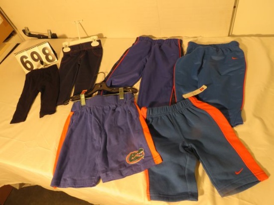 mixed Florida Gators shorts and pants for kids
