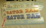 Assorted Gator Dad strip Decals, 15