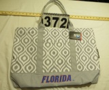 Grey Florida design tote bags
