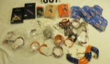 Assorted Florida Gator Wishing Star Anklets, Gator Garters, Titanium Sport Bracelets, Cuff Bracelet