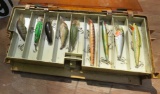 plastic tray with lures selling on the count
