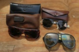 special fishing sun glasses with 3 cases including a pair of bill dance non glare