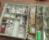 tackle box with mixed hooks, and tackle