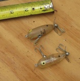 vintage Heddon tiny torpedo clear plastic lure