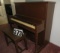Small upright piano with bench #116757 45 L x 23 D x 42 H